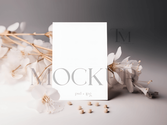 5x7 Card Mockup: The Empty White Canvas for Your Designs