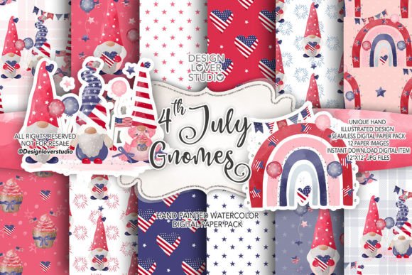 Celebrate Independence with Seamless Digital Papers
