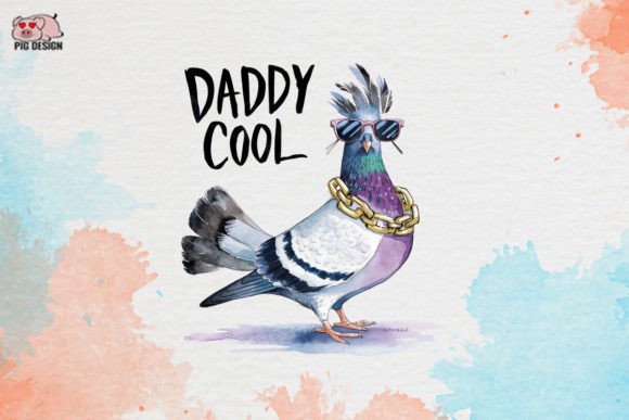 Daddy Cool Clipart PNG: Retro Graphics for Modern Creators