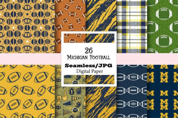 Game Day Style: Creative Uses for Seamless Michigan Football Pattern
