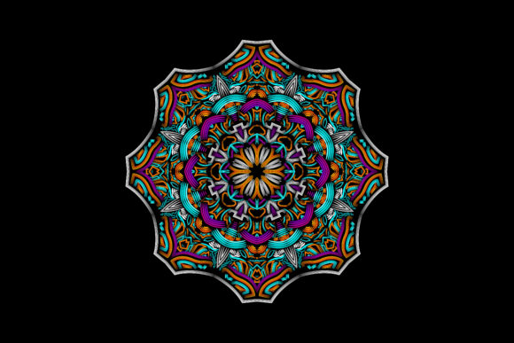 Mandala Patern Grey Gear Full Ornament: A Designer's Versatile Asset