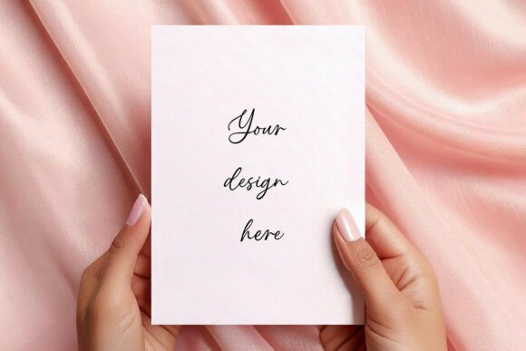 Stunning Hand Holding Invite Mockup for Your Designs