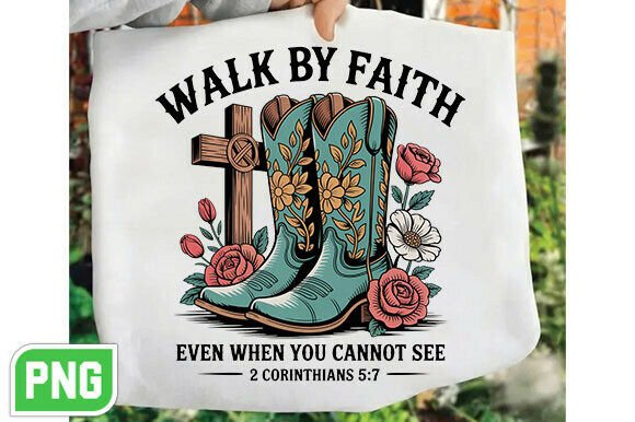 Walk by Faith Cross PNG: A Symbol for Meaningful Design